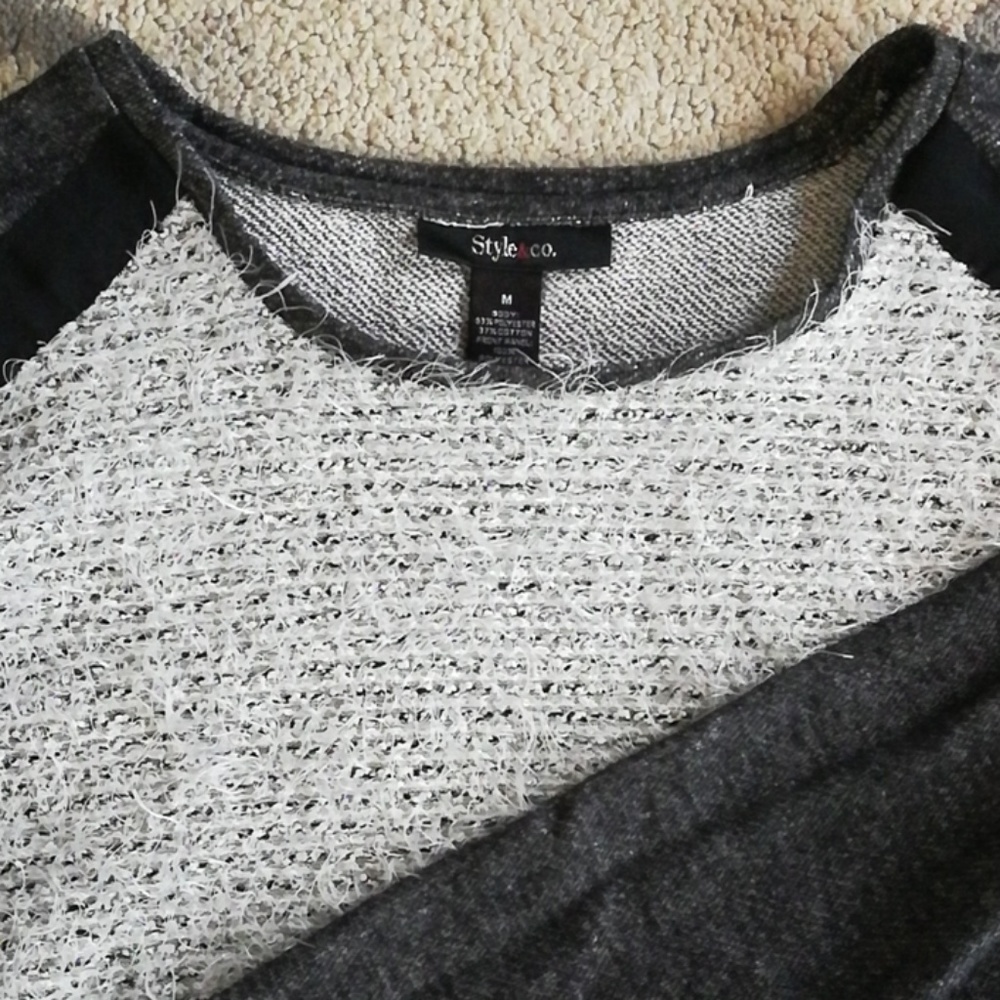 Style & Co Mixed Texture Sweater